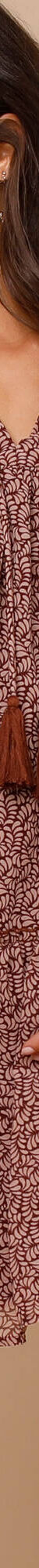 Robe en voile imprimé (chocolat / beige) Robe en voile imprimé (chocolat / beige)